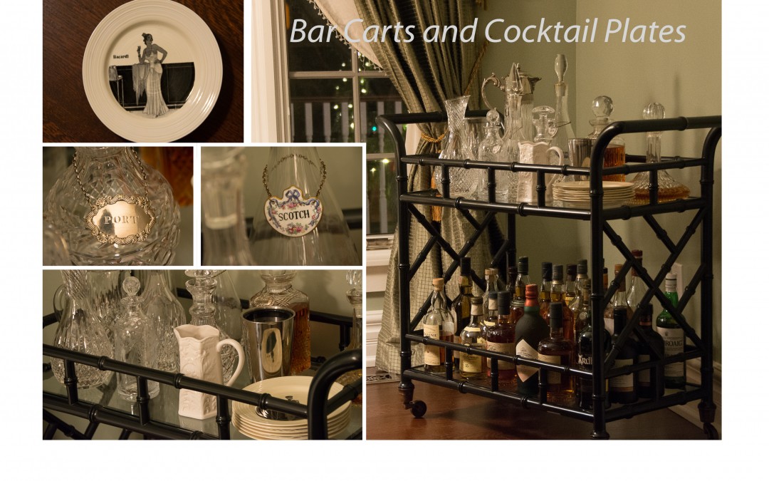 Bar Carts and Cocktail Plates