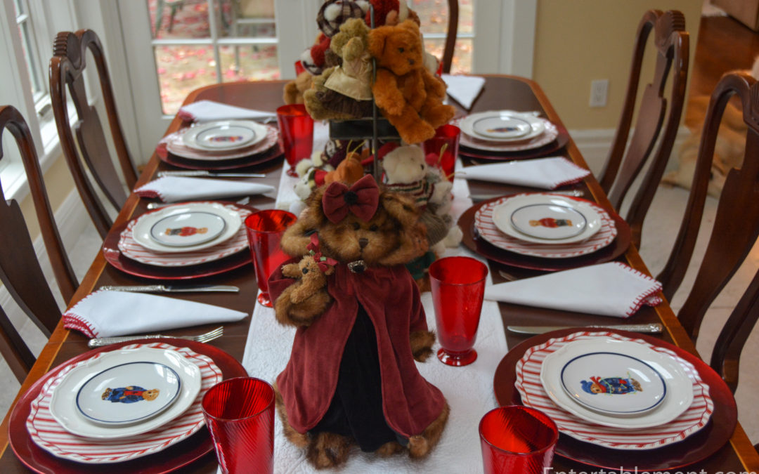 A Teddy Table for Christmas