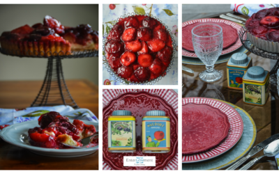 A Jewel-Toned Table with Roasted Plum Tart