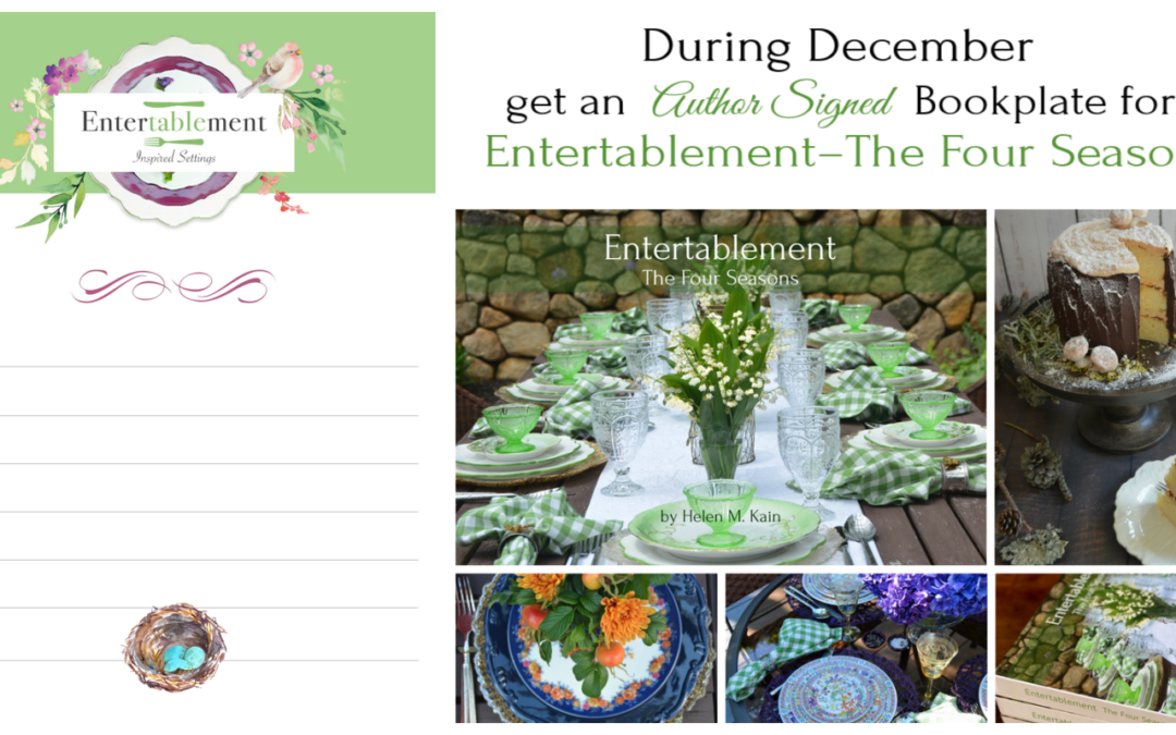 Free Author-Signed Bookplate for Entertablement – The Four Seasons