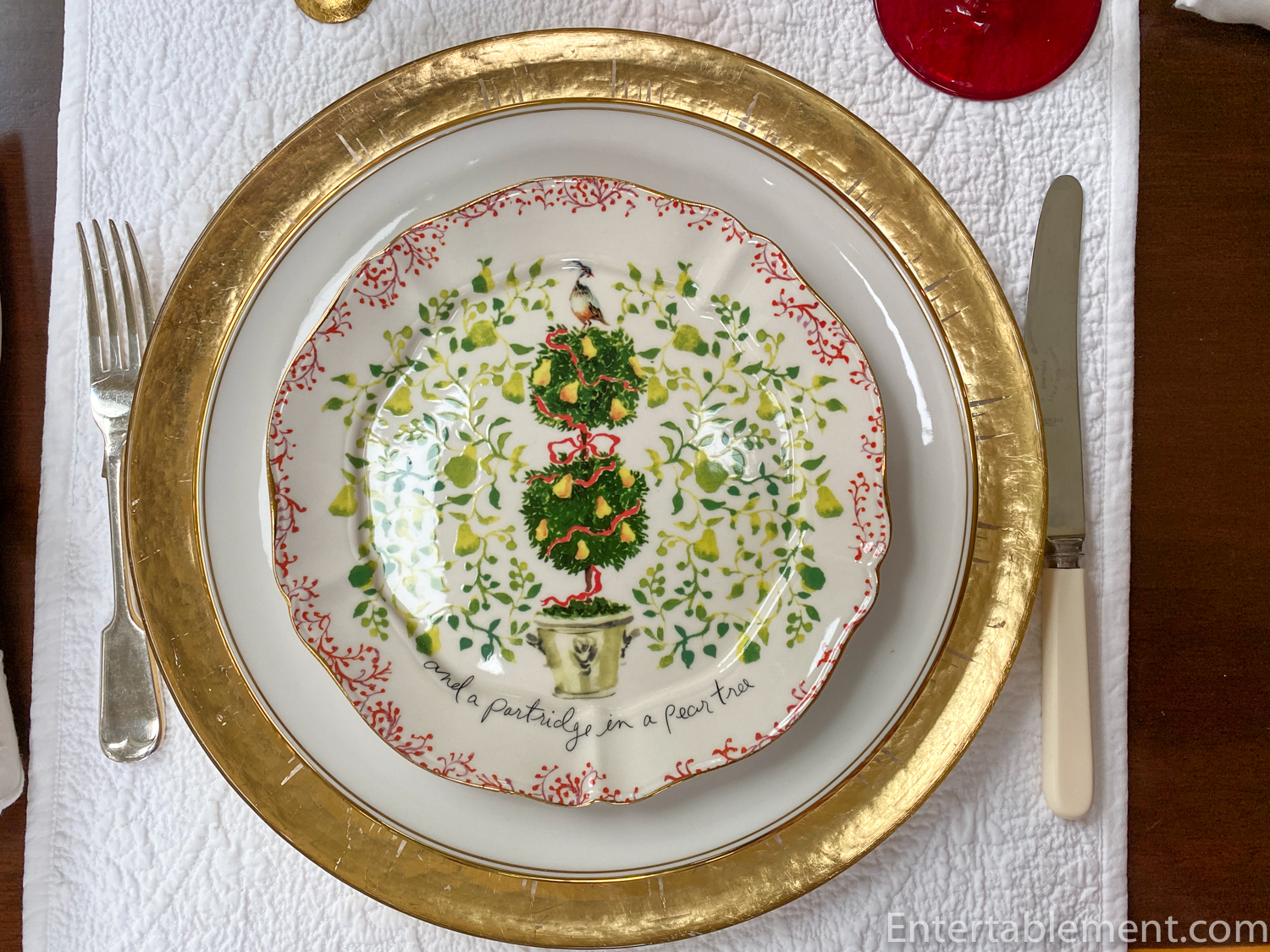 NEW Anthropologie Inslee Fariss Twelve 12 Days Christmas Plate