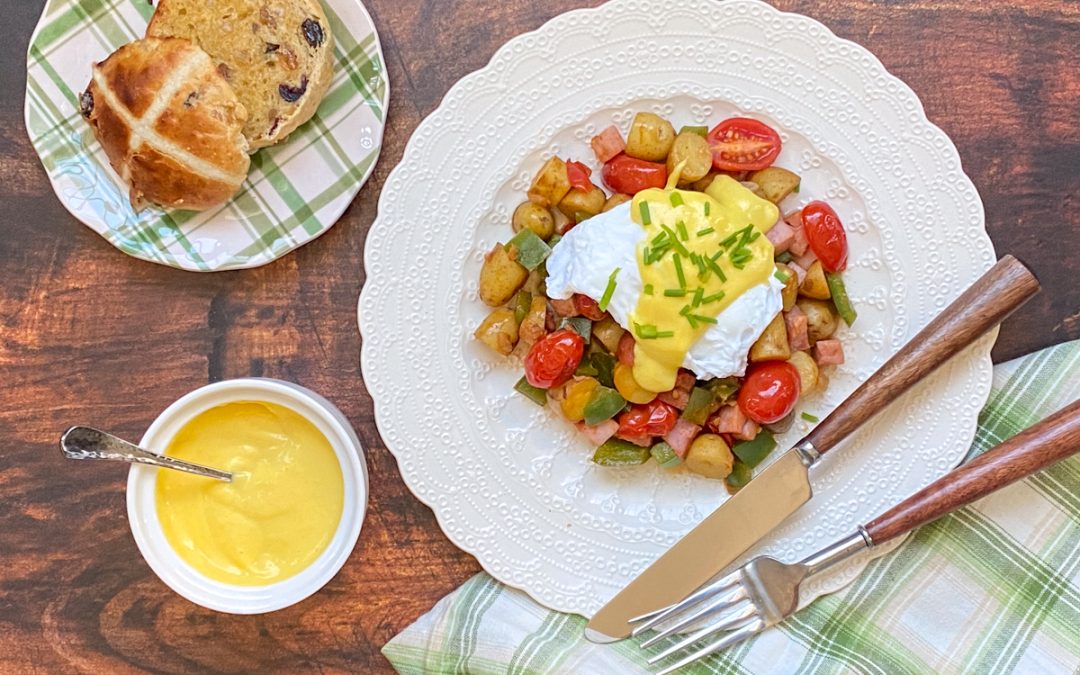 Savoury Home Fries with Hollandaise Sauce